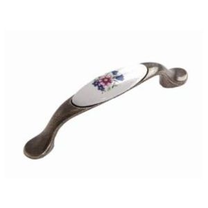 Maner din portelan, floare maro UP-WPO728-PB