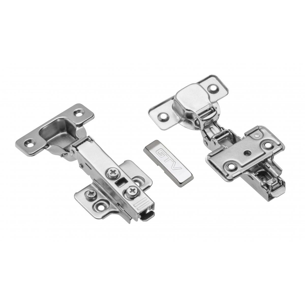 Balamale SOLID PLUS aplicate, cu frana, reglaj excentric 3D, placă de montaj h=0 fără șurub euro ZM-DCHC09-3DBEO