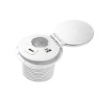 Priza incorporabila CHARGER PLUS, 1xSCHUKO, 1xUSB A+C, HDMI, incarcare WIRELESS, AE-BPW1SACP-10