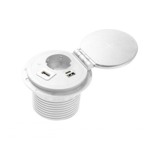 Priza incorporabila CHARGER PLUS, 1xSCHUKO, 1xUSB A+C, HDMI, incarcare WIRELESS, AE-BPW1SACP-10