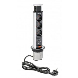 Priza pentru birou extrasa FI 60 AE-BPW3S60U-80