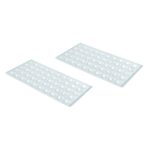 Butoni silicon mobila 10x3 mm, autoadeziv, transparent, 100 buc/folie AMR-BP-1003