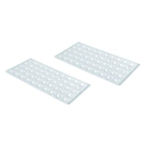 Butoni silicon mobila 10x3 mm, autoadeziv, transparent, 100 buc/folie AMR-BP-1003