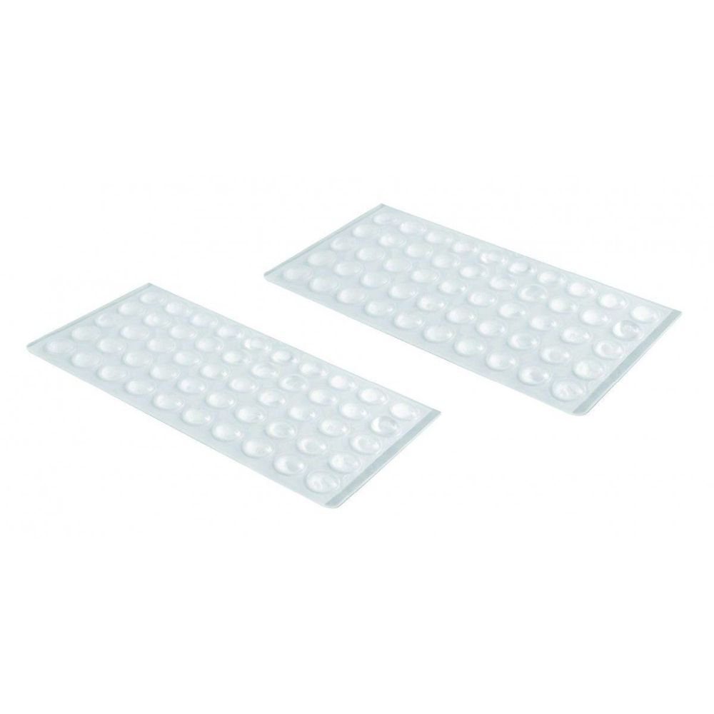 Butoni silicon mobila 10x3 mm, autoadeziv, transparent, 100 buc/folie AMR-BP-1003