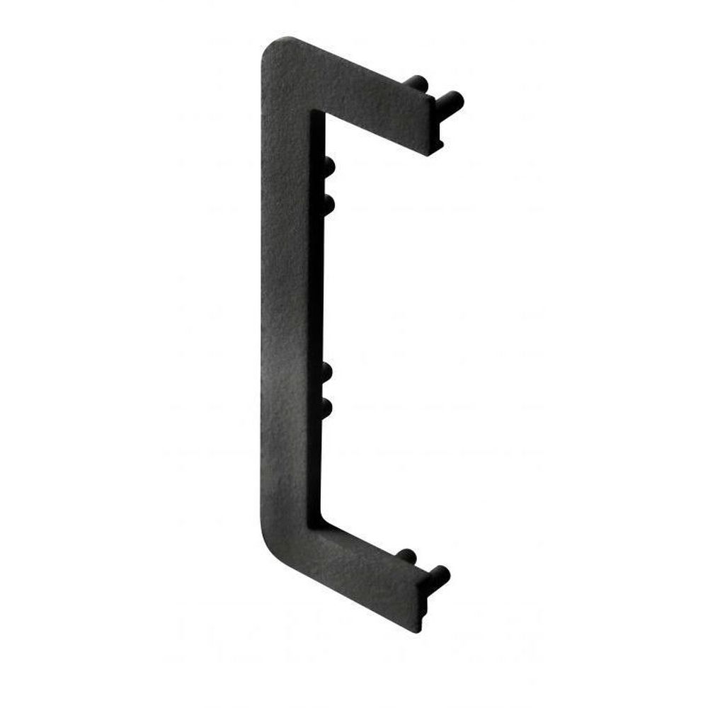 Element capat deschis pentru profil aluminiu VELLO C, negru mat PA-ZASVELLO-CN-20M