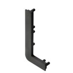 Element capat deschis pentru profil aluminiu VELLO L, stanga, negru mat PA-ZASVELLO-LNL-20M