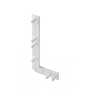 Element capat deschis pentru profil aluminiu VELLO L, dreapta, alb mat PA-ZASVELLO-LNP-10