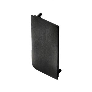 Element capat inchis pentru profil L stanga  negru mat PA-ZASVELLO-LPL-20M