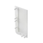 Element capat inchis pentru profil aluminiu VELLO L, dreapta, alb mat PA-ZASVELLO-LPP-10