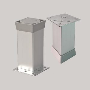 Picior DCM 04B, patrat 40x40 H100 Alb