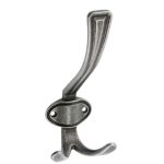 Cuier Din Aliaj Zinc Aluminiu Coruna Mare Argint Antic