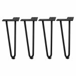 Set picioare masa BWT H400 mm, Negru
