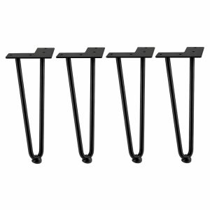 Set picioare masa BWT H400 mm, Negru