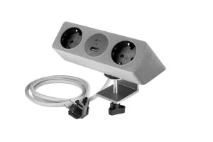 Priză de mobilă SOFITO, 2 prize Schuko, USB A+C, AE-GMSOF2S2U-31