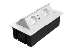 Priză de mobilă MULTISOFT, 2 prize Schuko, USB A+C, RJ45, AE-PBSUR2GS-10