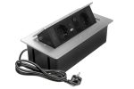 Priză de mobilă MULTISOFT, 2 prize Schuko, USB A+C, RJ45, AE-PBSUR2GS-53