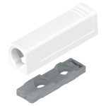 PLĂCUȚĂ ADAPTOR TIP-ON VERSIUNEA SCURTĂ, ALB 956.1201 BLUM