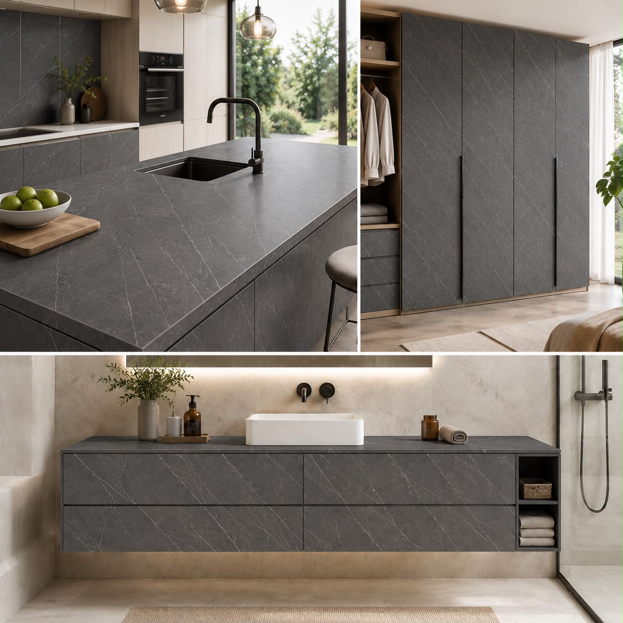 HPL Compact 5774 Antico/5865 Dune Pietra Satin 12 mm - imagine 4