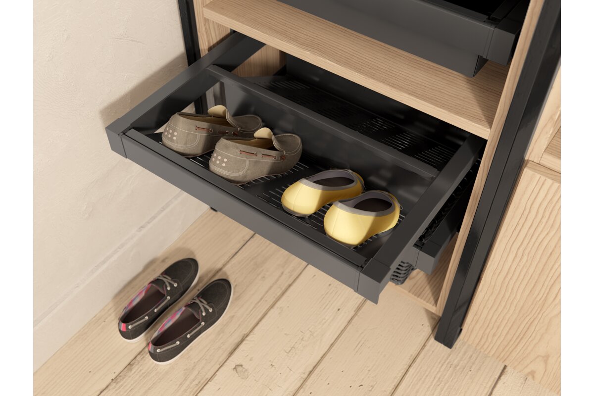 Sertar pentru pantofi, metalic, ELITE, 600 mm, gri antracit, WG-POBUWM60-60 - imagine 3