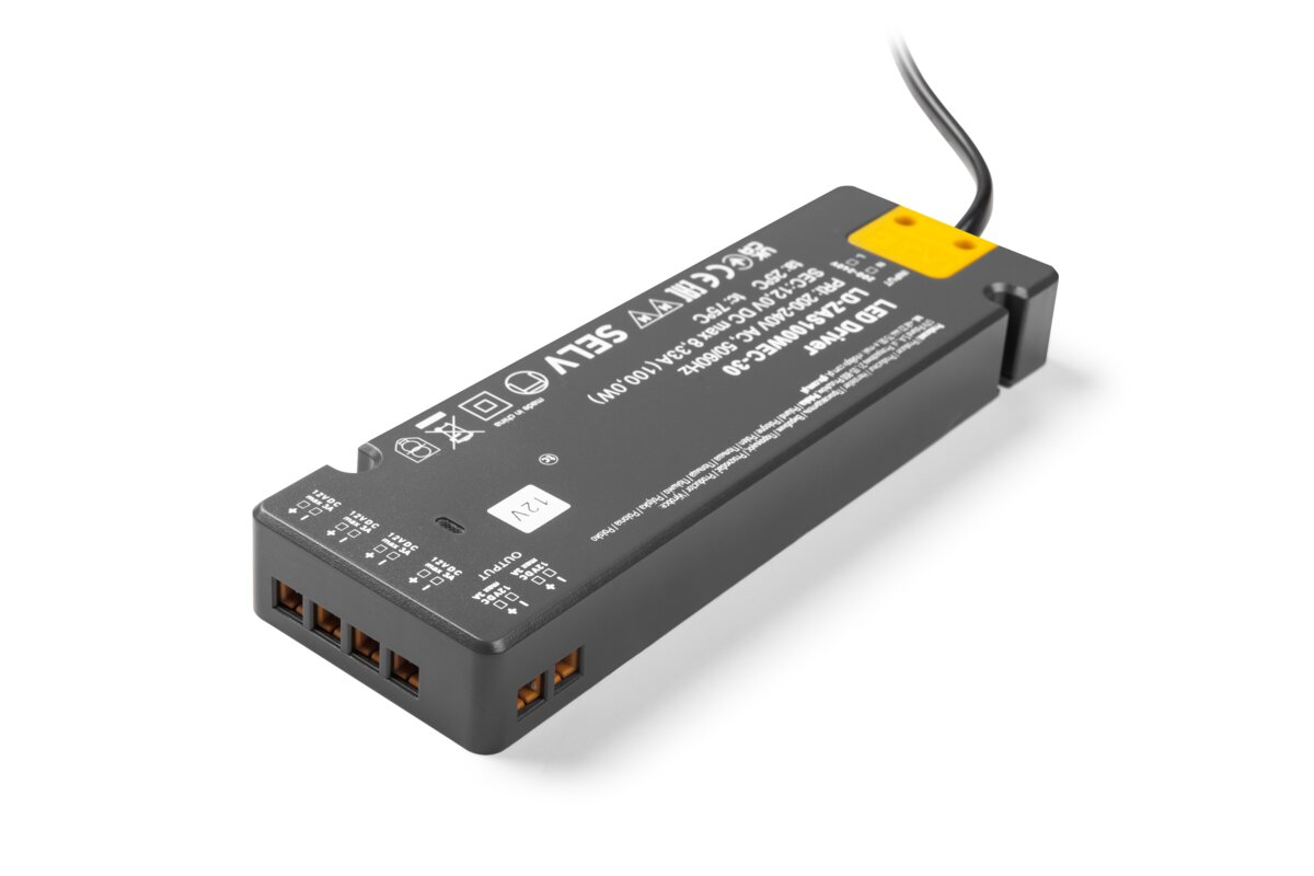 Transformator LED, 100W, 12V, 6 ieșiri LD-ZAS100WEC-30 - imagine 3