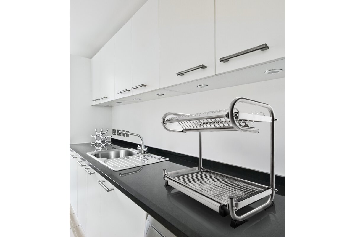 Scurgător vase inox pentru blat 490X252X386 mm, OC-A0450-06 - imagine 2
