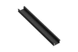 Profil aplicat bandă led, 2 m, Negru mat PA-GLAXMNK-AL-20M