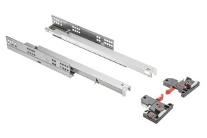 Glisieră MODERN SLIDE reglaj 3D L-350, sub sertar, extragere totală PB-3D0SHX18-350-H