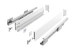 Sertar AxisPro H84 mm, 500 mm, soft-close, extragere totală, 40 kg, alb PB-AXISPRO-KPL500A1