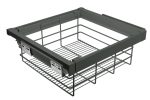 Sertar coș sârmă ELITE 600 mm, gri antracit, WG-KOSZ60-60