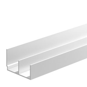 Șină dublă aluminiu albă 4 ml