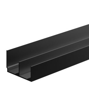 Șină dublă aluminiu negru 4 ml